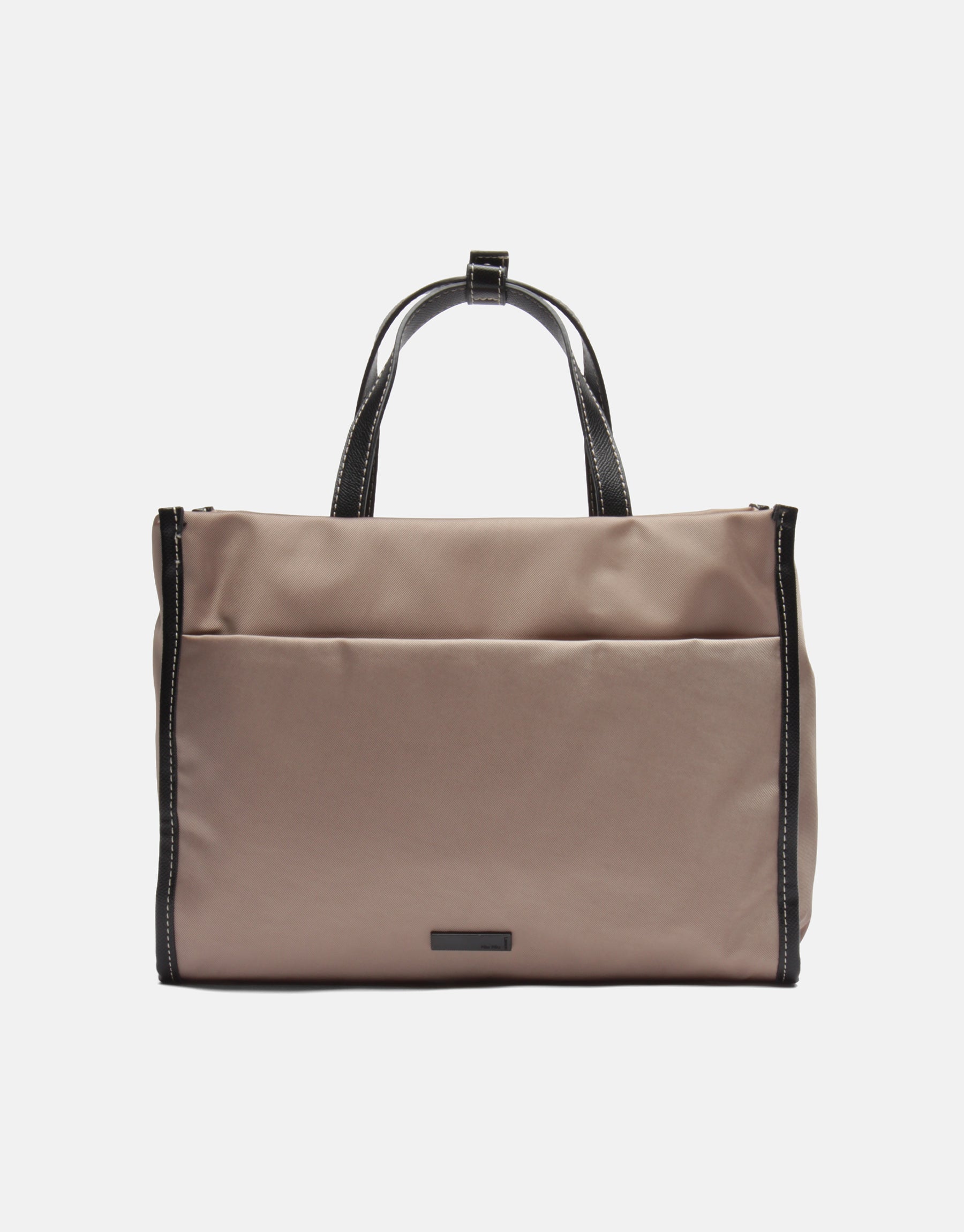Vera Krinkle Tote İthal Kontrast Dikiş Detaylı Çok Cepli Cüzdanlı Kadın Kol Çantası