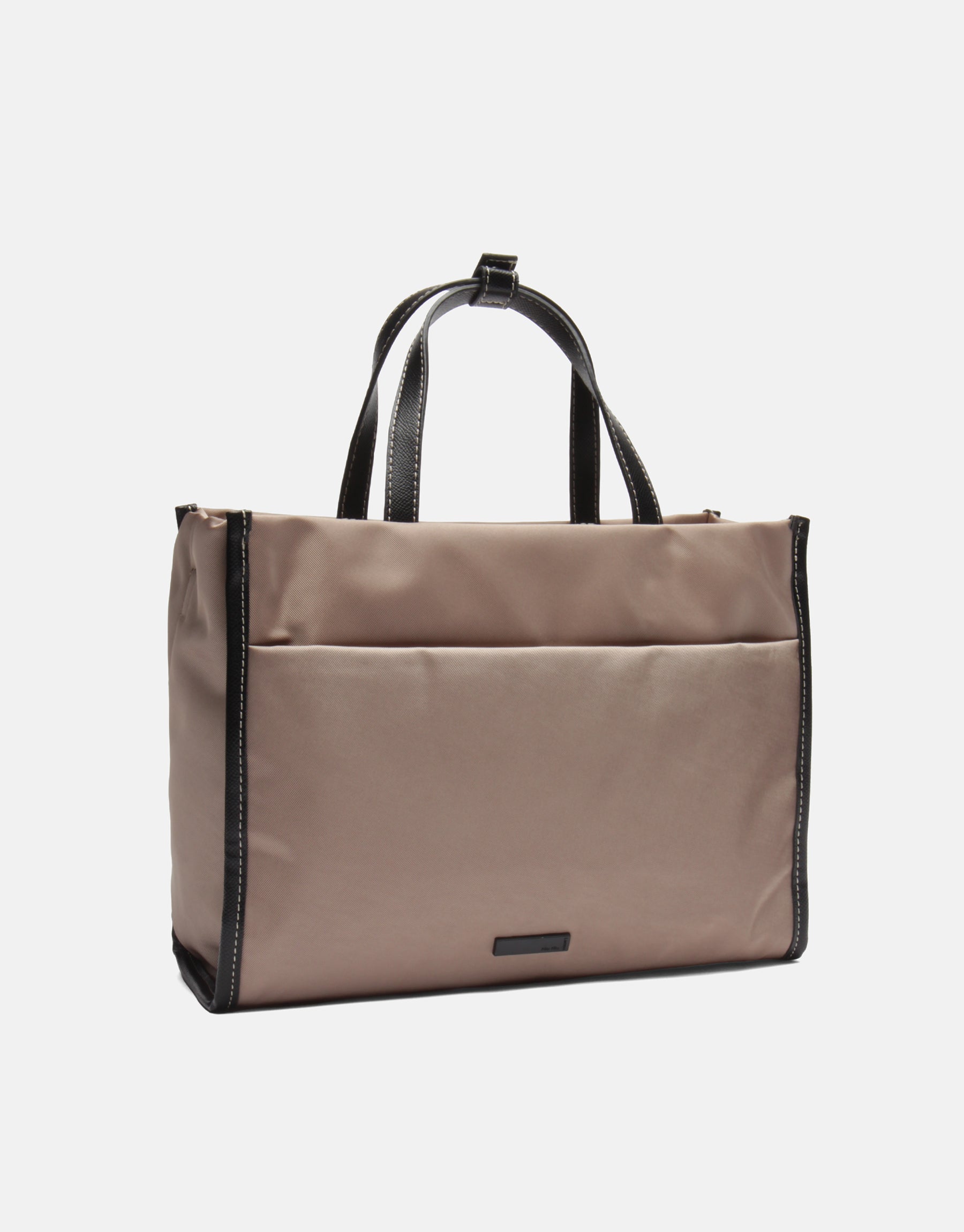 Vera Krinkle Tote İthal Kontrast Dikiş Detaylı Çok Cepli Cüzdanlı Kadın Kol Çantası