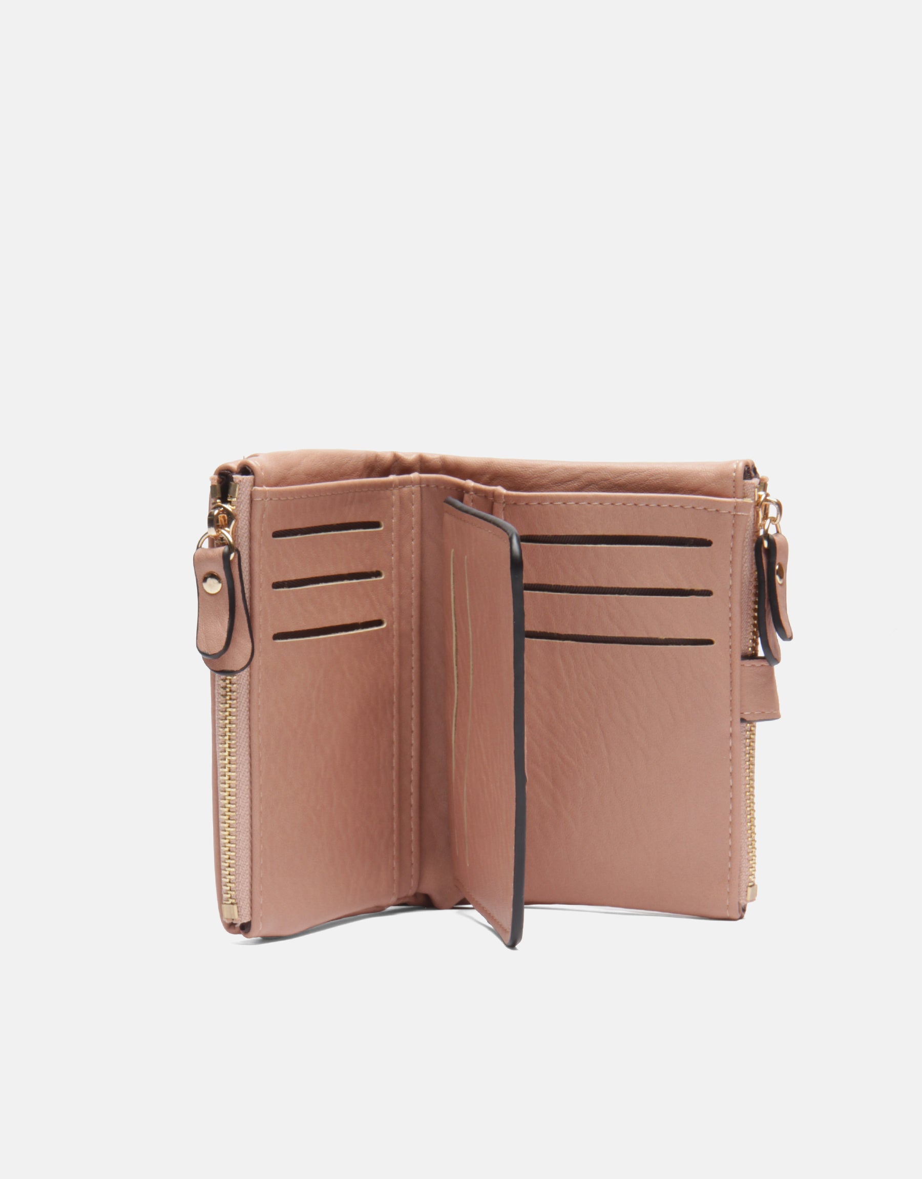 Pera Çok Bölmeli Mini Çıtçıtlı Bozuk Para Bölmeli Küçük Boy İthal Kadın Cüzdanı