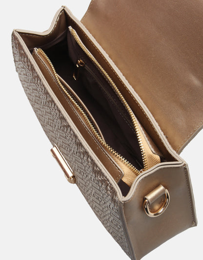 Flora Özel Tasarım Kilitli Kadın Çantası