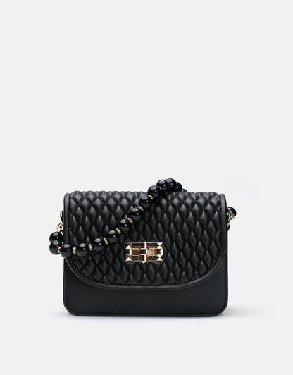 Wanda İnci Taneli Saplı Kapitone Kadın Çantası