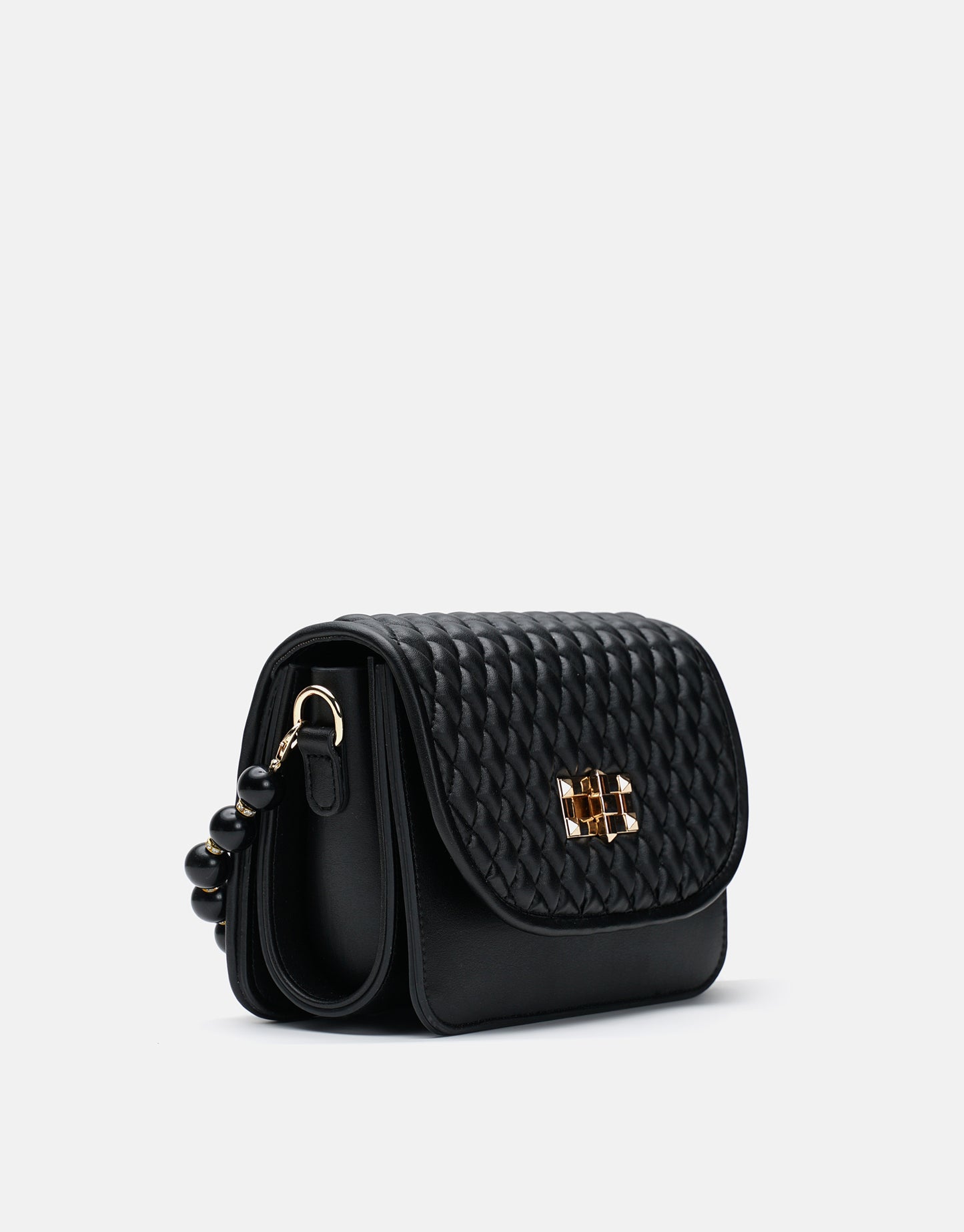 Wanda İnci Taneli Saplı Kapitone Kadın Çantası