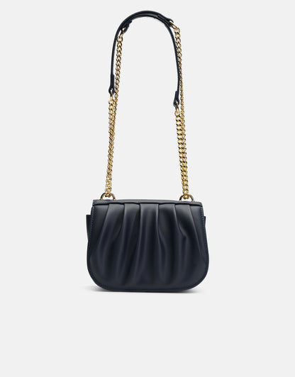 R1110 Katty Büzgülü Hatlara Sahip İnci Saplı Deri Kadın Çanta