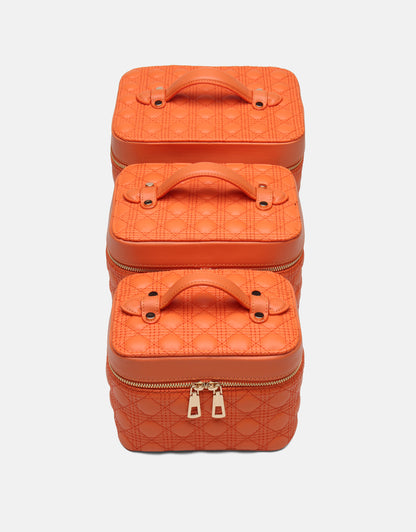 R1182 Luxe Mirror 3 lü Makyaj Çantası Seti