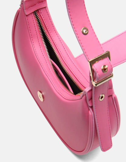 Sarya Özel Kilit Mekanizmalı Oval Kadın Omuz Çantası