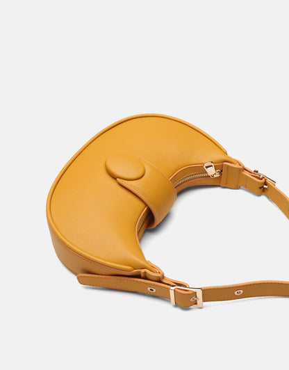 Sarya Özel Kilit Mekanizmalı Oval Kadın Omuz Çantası