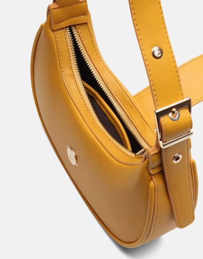 Sarya Özel Kilit Mekanizmalı Oval Kadın Omuz Çantası