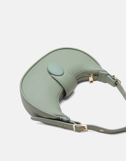 Sarya Özel Kilit Mekanizmalı Oval Kadın Omuz Çantası