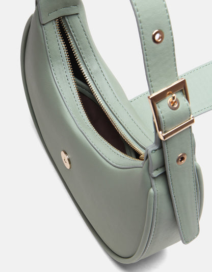 Sarya Özel Kilit Mekanizmalı Oval Kadın Omuz Çantası