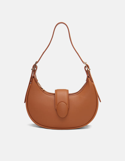 Sarya Özel Kilit Mekanizmalı Oval Kadın Omuz Çantası