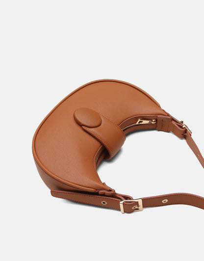 Sarya Özel Kilit Mekanizmalı Oval Kadın Omuz Çantası