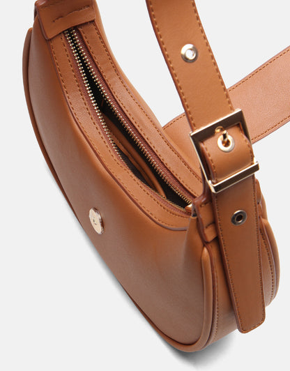 Sarya Özel Kilit Mekanizmalı Oval Kadın Omuz Çantası