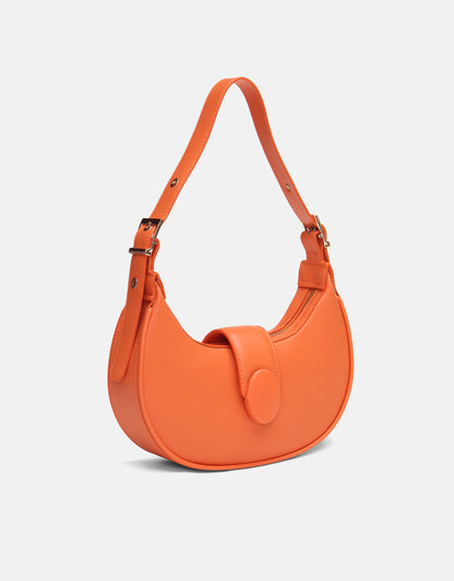 Sarya Özel Kilit Mekanizmalı Oval Kadın Omuz Çantası