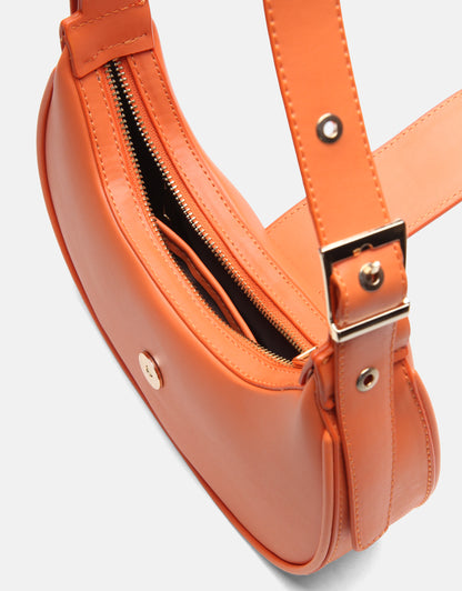 Sarya Özel Kilit Mekanizmalı Oval Kadın Omuz Çantası