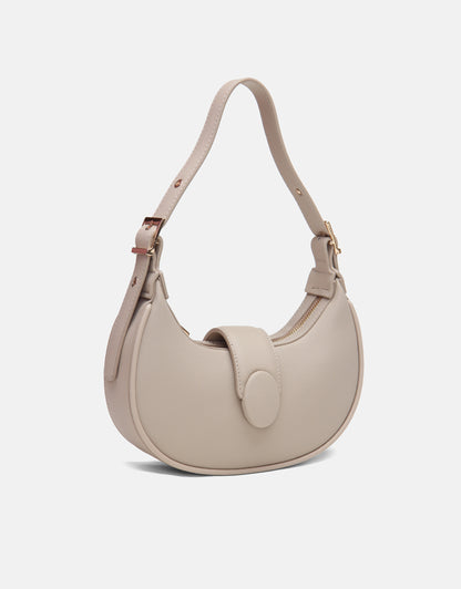 Sarya Özel Kilit Mekanizmalı Oval Kadın Omuz Çantası